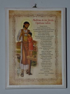 Obraz z Modlitwą do Św. Józefa, opiekuna rodzin Obraz z Modlitwą do Św. Józefa, opiekuna rodzin